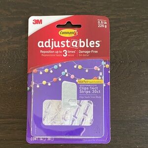 3M Command Adjustables Clips and Strips